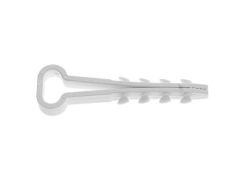 Дюбель-хомут для прямоугольного кабеля 10х5 мм белый (100 шт.) SM-82563-100 STARFIX