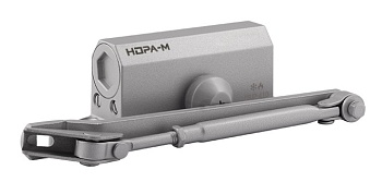  Доводчик дверной 410 ISPARUS от 15 до 60 кг серый