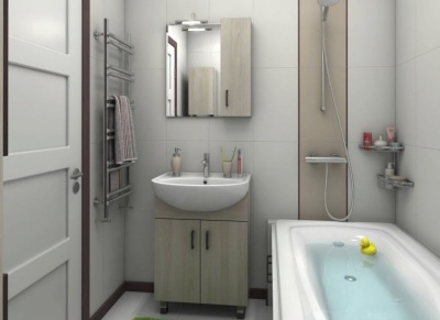 Шкаф навесной зеркальный Сантана 62 (ясень шимо) универсальный Kaksa-A