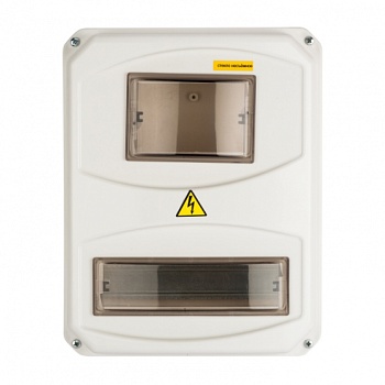 Щит учетно-распределительный пластиковый ЩУРн-П 3/10 344х271х113мм IP55, EKF Basic