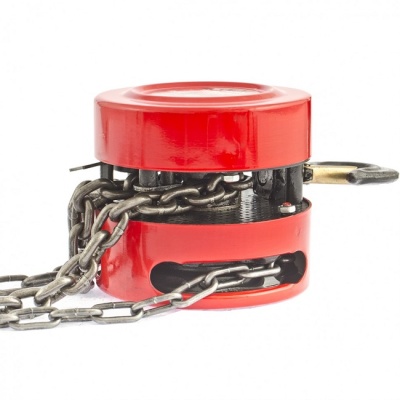 Таль цепная, 1 т, H подъема 2.5 м, расстояние между крюками 300 мм, Matrix 519335