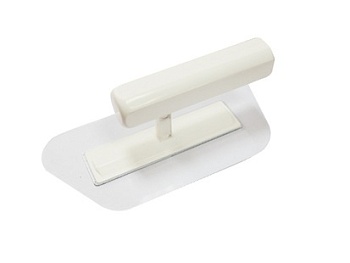 Кельма пластиковая трапеция разносторонняя, прозрачная, 180х90 мм, STMDECOR D1159