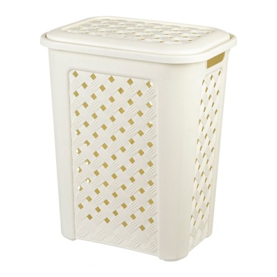 Корзина для белья 30л, Виола ElfPlast (слоновая кость)